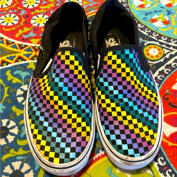 0401~fluo details Canvas CROSS VULCANIZED Slip On Sneakers main image 1